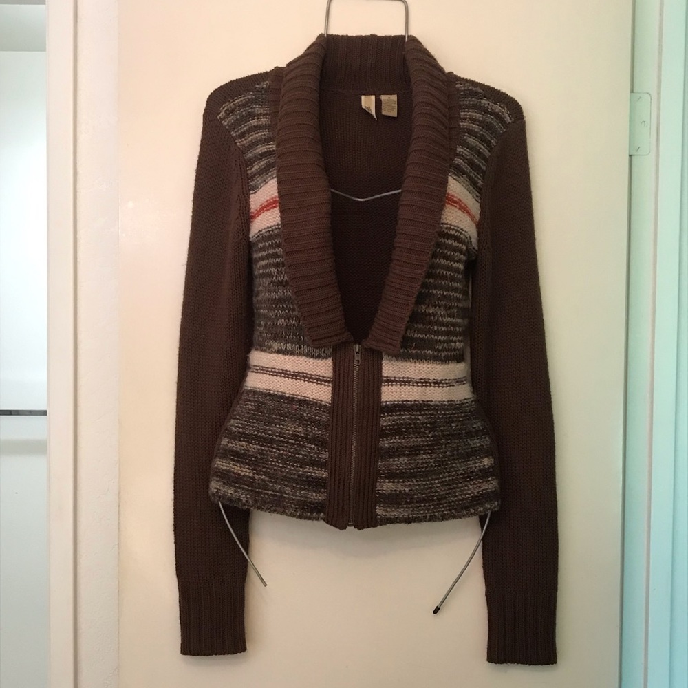 BKE Cozy Half Zip Cardigan Sweater with Collar